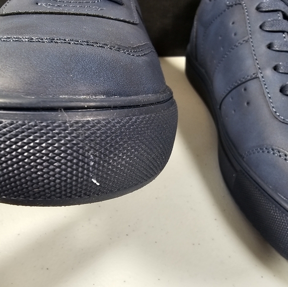 INC International Concepts Mens Zuri Low Top Sneaker Faux Suede Blue Size 9M NEW - Picture 3 of 16